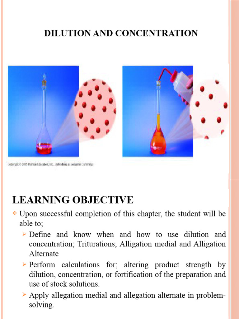 6.Dilution and concentration | PDF | Mass Concentration (Chemistry ...