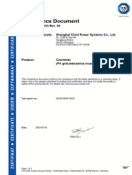 Certificado CPS SCA20KTL-T EU (IEC61727, IEC62116)