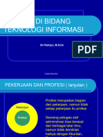 Profesi Di Bidang Teknologi Informasi: Sri Rahayu, M.Kom