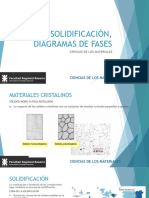 Solidificación y Diagrama de Fases