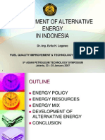 Development of Alternative Energy in Indonesia: Dr.-Ing. Evita H. Legowo