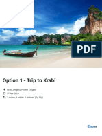 Option 1 - Trip To Krabi