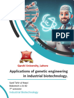 Applications of Genetic Engineering in Industrial Biotechnology