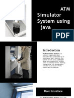 ATM Simulator System Using Java
