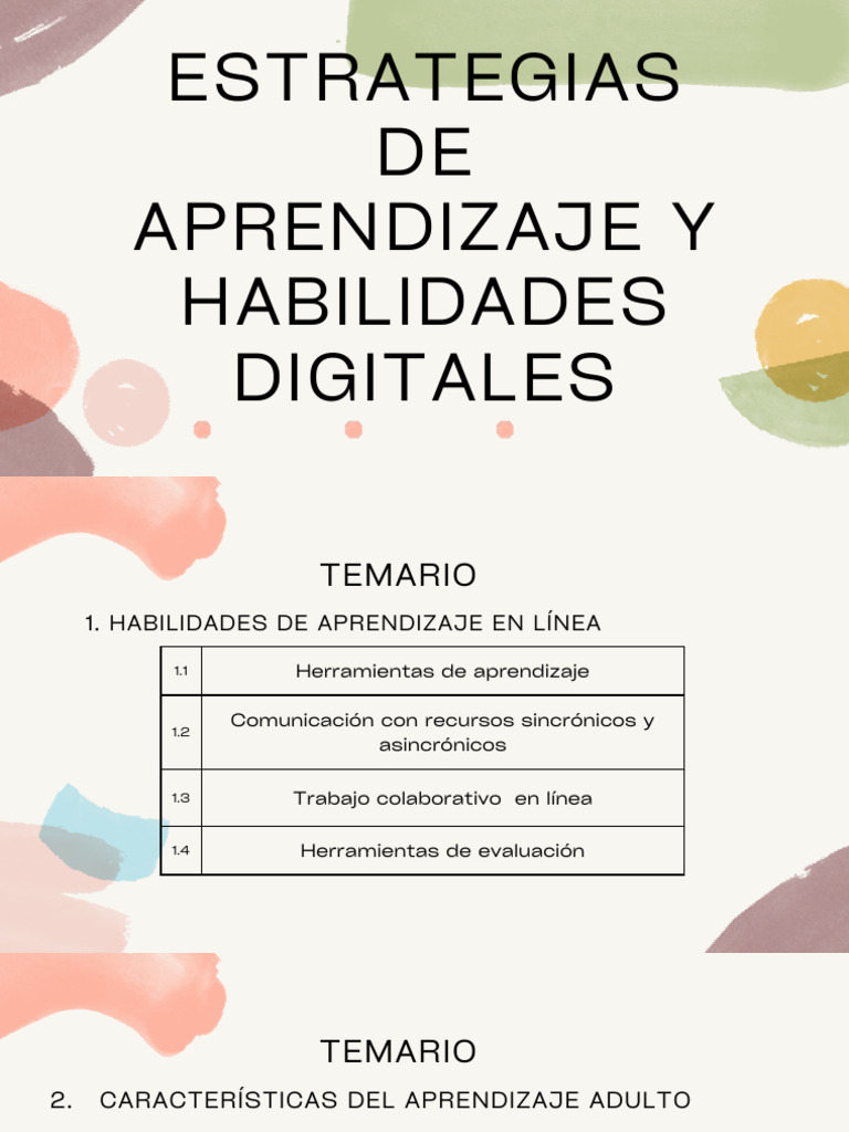 Estrategias de Aprendizaje Digital | PDF | Aprendizaje | Comunicación