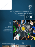 Roles, Contexto y Niveles de La Comunicación