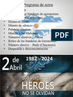 Tarjeta para Acto de Malvinas