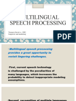 8.5 Multilingual Speech Processing