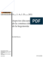 Balsa - Aspectos Discursivos de La Construcción de La Hegemonía