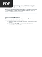 Data Structure Sorting