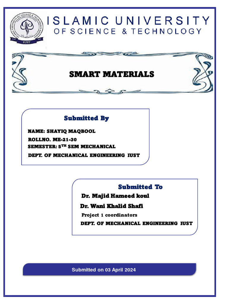 Smart Material Pdf Shape Memory Alloy Building Engineering