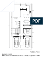 Plano de 8x20 Metros (Primer Piso)