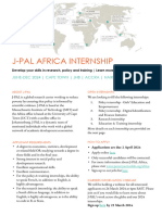 J-PAL Africa Internships (2024)