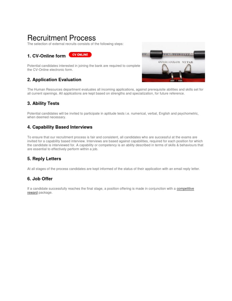 Recruitment Process | PDF