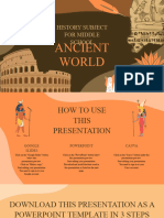 History Subject for Middle School Ancient World Brown and Orange Illustrative Educational Presentation másolata (2)