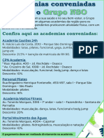 Lista Das Academias Conveniadas PDF