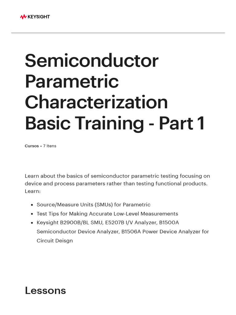 Semiconductor Parametric Testing Basics | PDF | Computer Engineering ...