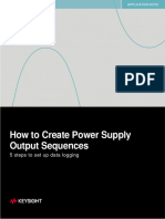 How To Create Power Supply Output Sequences