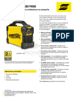 Ficha Tecnica Maquina de Soldar Handy Arc 162