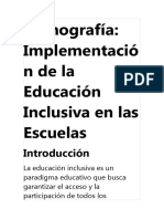 Monografía Educ. Inclusiva