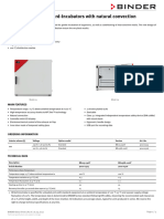 Binder BD 115 Gravity Convection Incubator Lab OvenBrochure