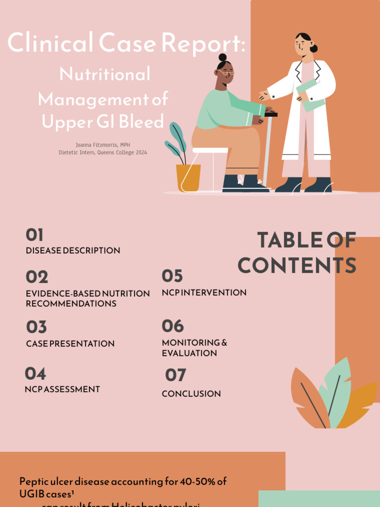 Clinical Case Report of Upper GI Bleed | PDF | Clinical Medicine ...
