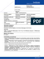 Certificado: Blindajes Del Ecuador S.A.S. 0993383460001