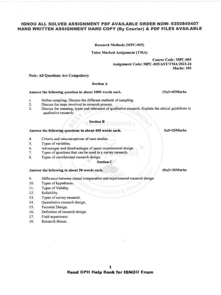 MPC 05 English July 2023 January 2024 | PDF