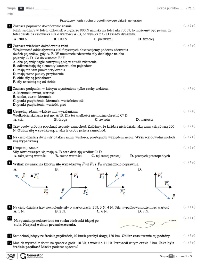 Przyczyny I Opis Ruchu Prostoliniowego Sprawdzian Klasa 1 Liceum Pdf 1.-Przyczyny-i-opis-ruchu-prostoliniowego-generator-Test-z-widoczna