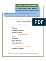 Composantes Des Competences Disciplinaires: Theme: Comportement Du Solide Deformable