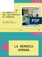 Psicología de La Memoria y El Aprendizaje Humano.
