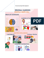 Personal Learning Profile Assignment