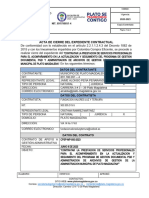 Acta de Cierre Del Expediente Contractual CPSP-MP-050-2023