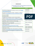 Cronograma Edital Preceptores 2024