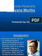 My Favorite Personality: Narayana Murthy
