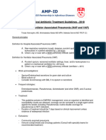 TASH Empirical Antibiotic Treatment Guidelines - 2018 Hospital and Ventilator Associated Pneumonia (HAP and VAP)