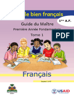 Teacher's Guide French First Trimester First Grade