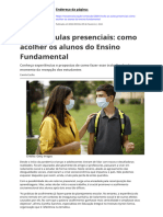 Volta As Aulas Presenciais Como Acolher Os Alunos Do Ensino Fundamentalpdf