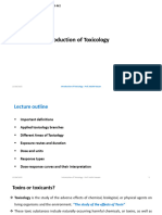 L1 Introduction of Toxicology