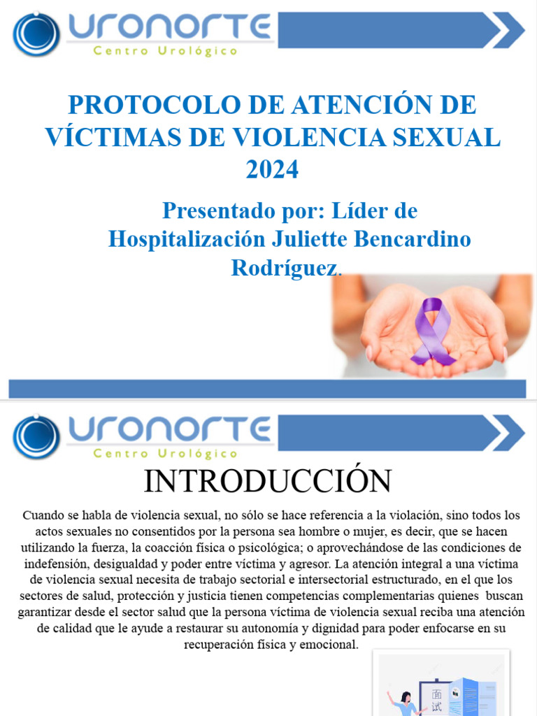 Protocolo de Atención de Victimas de Violencia Sexual 2024 | PDF ...