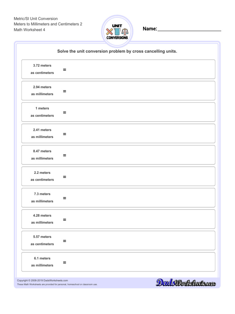 Solve The Unit Conversion Problem by Cross Cancelling Units | PDF ...