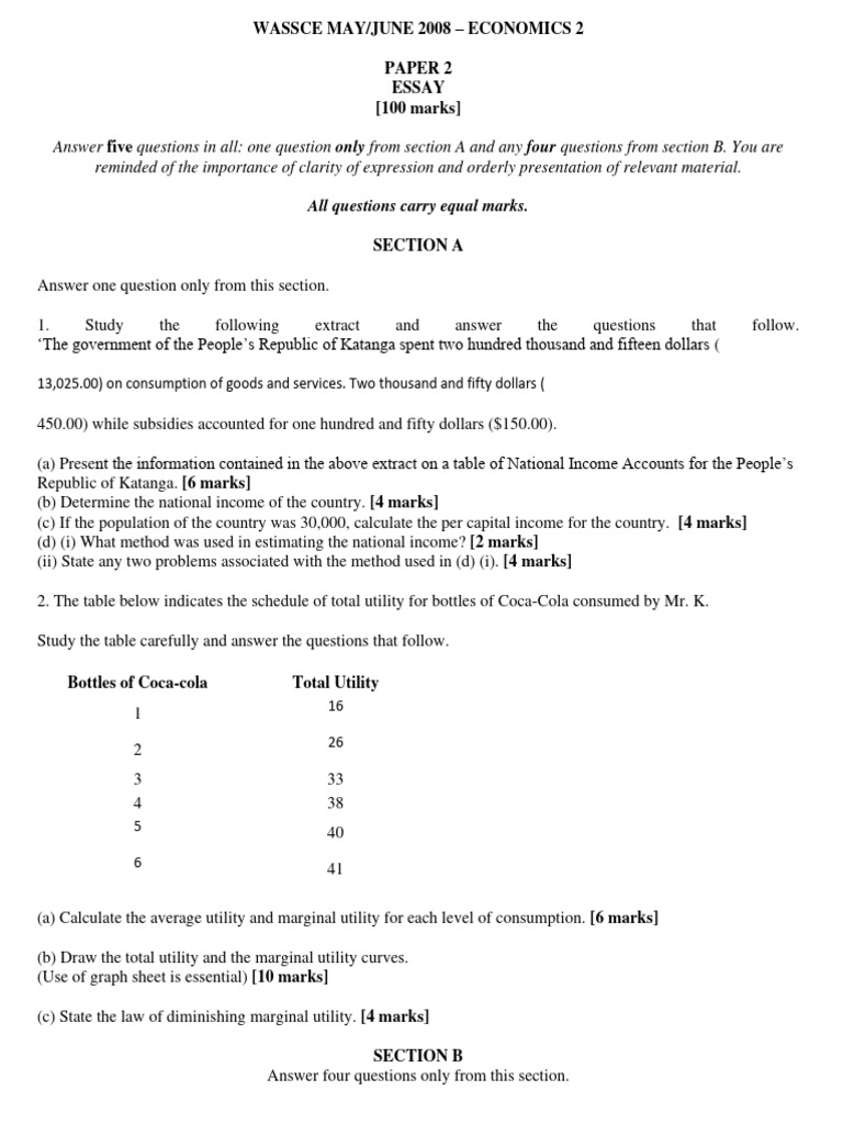 2008 wassce may june economics 2 pdf utility taxes