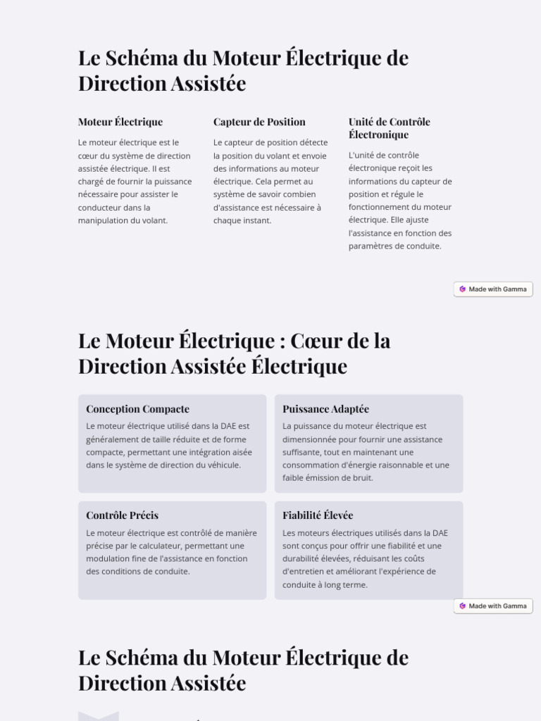 Schéma de Direction Assistée Électrique | PDF | Véhicule électrique ...