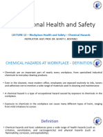 Week 10 - Lecture 12 - Workplace Health and Safety - Chemical Hazards