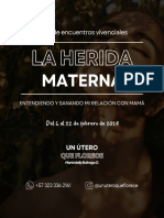Brochure Taller - La Herida Materna