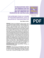 Fabiobidu, Gerente Da Revista, 2 - O ESTÁGIO SUPERVISIONADO, EM UM CURSO DE FORMAÇÃO DE DOCENTES, COMO AVALIAÇÃO DA PRÁTICA PEDAG