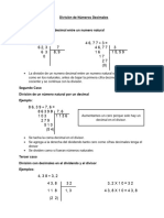 División de Números Decimales