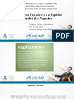 Finanças Organizacionais - Capitalismo Consciente