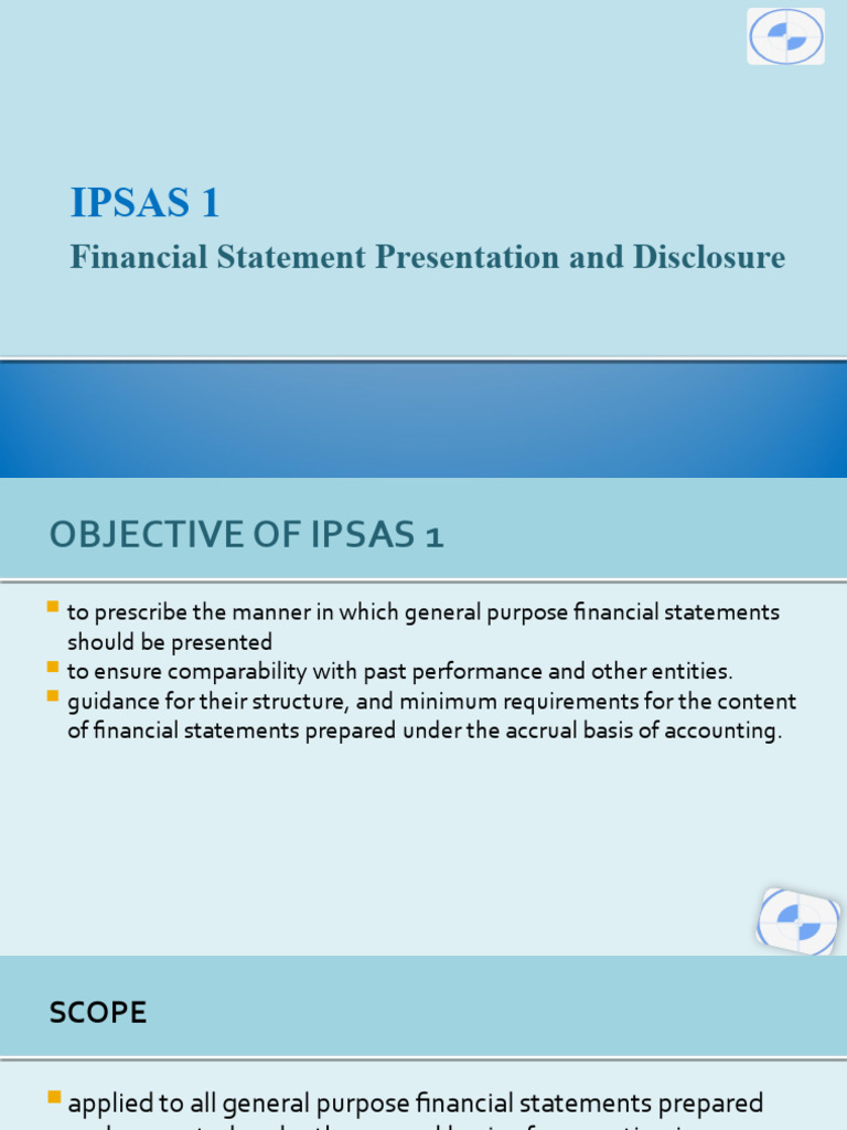 IPSAS 1: Financial Statement Guidelines | PDF | Going Concern ...