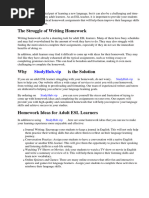 Esl Homework Ideas For Adults